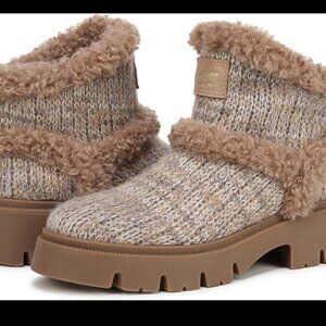 Circus by Sam Edelman Cozy Knit Ankle Boots w/ Faux Fur Trim – NWOT